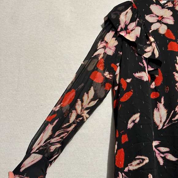 NWT Sanctuary Twice As Cute Metallic Mini Babydoll Dress - size M - Picture 6 of 8